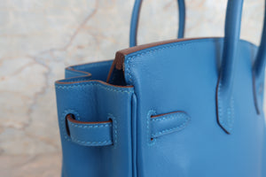 HERMES／エルメス バーキン25 ヴォースイフト ミコノス □O刻印 ハンドバッグ 700070032