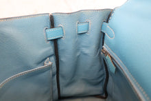 将图片加载到图库查看器，HERMES KELLY 32 Togo leather Blue jean □C刻印 Shoulder bag 600090210
