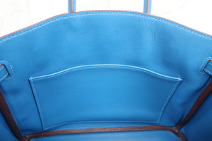 HERMES／エルメス バーキン25 ヴォースイフト ミコノス □O刻印 ハンドバッグ 700070032