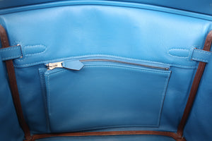 HERMES／エルメス バーキン25 ヴォースイフト ミコノス □O刻印 ハンドバッグ 700070032