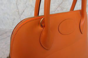HERMES／エルメス ボリード31 ヴォーガリバー オレンジ □F刻印 ショルダーバッグ 700030123