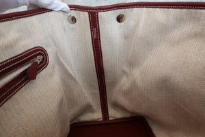 HERMES／エルメス ガーデンパーティPM ネゴンダ ルージュアッシュ □Q刻印 トートバッグ 700090089