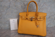 将图片加载到图库查看器，HERMES BIRKIN 30 Epsom leather Jaune □G刻印 Hand bag 600090206
