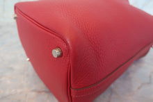 Load image into Gallery viewer, HERMES PICOTIN PM Clemence leather Rouge vif □G Engraving Hand bag 700120009
