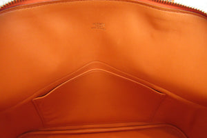 HERMES／エルメス ボリード31 ヴォーガリバー オレンジ □F刻印 ショルダーバッグ 700030123