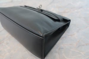 HERMES／エルメス ポシェットケリー ヴォーガリバー ブラック □H刻印 ハンドバッグ 700090083