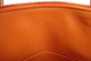 HERMES／エルメス ボリード31 ヴォーガリバー オレンジ □F刻印 ショルダーバッグ 700030123