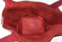 Load image into Gallery viewer, HERMES PICOTIN PM Clemence leather Rouge vif □G Engraving Hand bag 700120009
