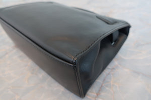 HERMES／エルメス ポシェットケリー ヴォーガリバー ブラック □H刻印 ハンドバッグ 700090083
