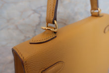 將圖片載入圖庫檢視器 HERMES／エルメス ケリー25 ヴォーエプソン ジョーヌアンブル C刻印 ショルダーバッグ 700070009
