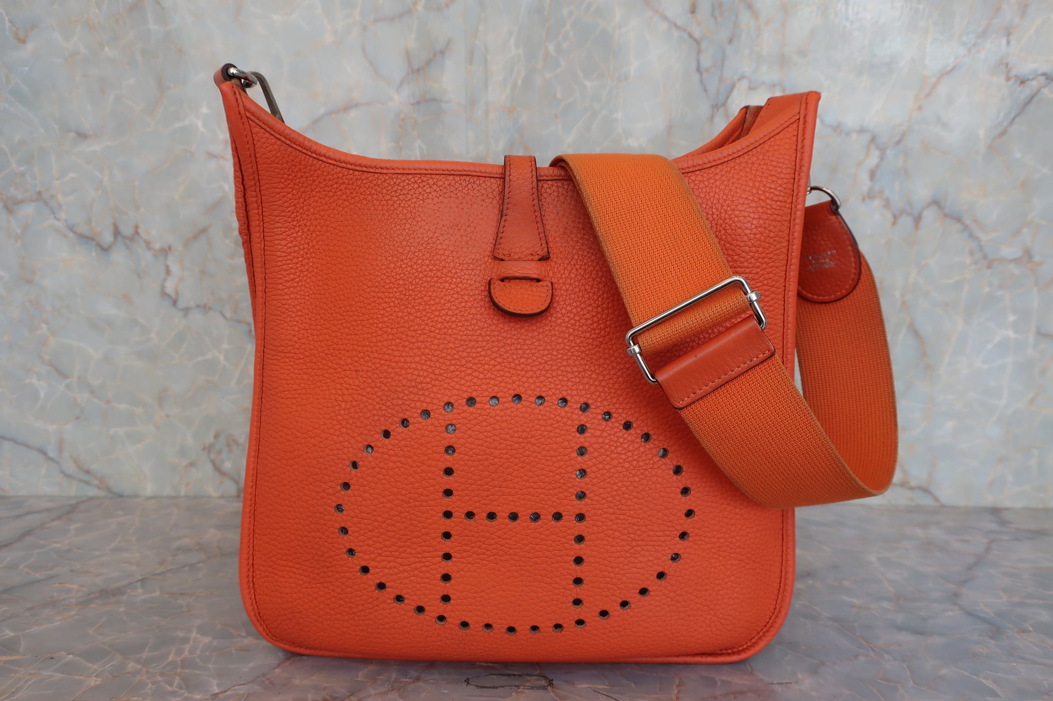 HERMES／エルメス エブリン3PM トリヨンクレマンス オレンジ □R刻印 