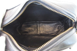 CHANEL/シャネル ココマークフリンジチェーンショルダーバッグ ラムスキン ブラック/ゴールド金具 ショルダーバッグ 700060095