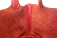 Load image into Gallery viewer, HERMES PICOTIN PM Clemence leather Rouge vif □G Engraving Hand bag 700120009
