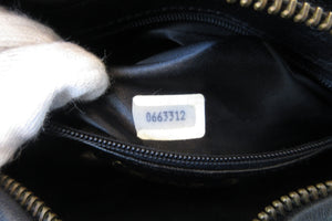 CHANEL/シャネル ココマークフリンジチェーンショルダーバッグ ラムスキン ブラック/ゴールド金具 ショルダーバッグ 700060095