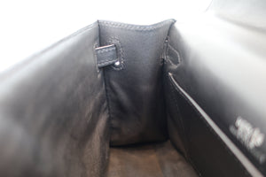 HERMES／エルメス ポシェットケリー ヴォーガリバー ブラック □H刻印 ハンドバッグ 700090083