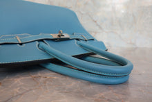 将图片加载到图库查看器，HERMES BIRKIN 30 Togo leather Blue jean □G刻印 Hand bag 800080216
