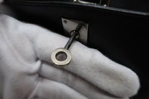 HERMES／エルメス ポシェットケリー ヴォーガリバー ブラック □H刻印 ハンドバッグ 700090083
