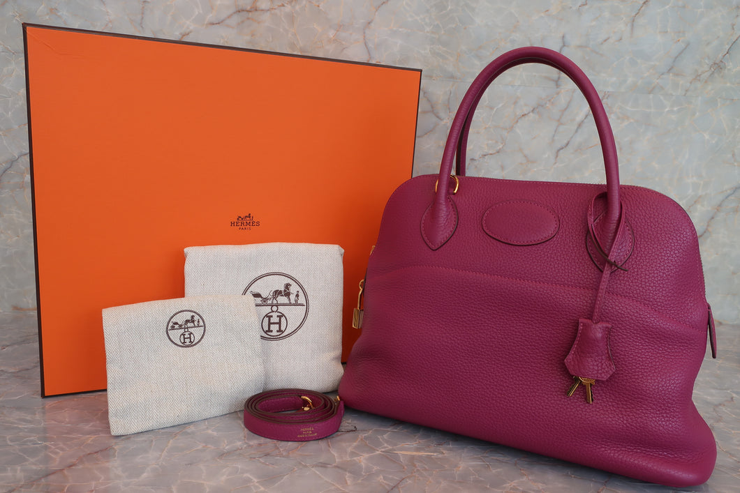 HERMES／エルメス ボリード31 トリヨンクレマンス トスカ □O刻印 ショルダーバッグ 600090204