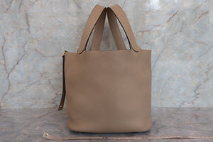 HERMES／エルメス ピコタンロックＭＭ トリヨンクレマンス トレンチ Z刻印 ハンドバッグ 700060304