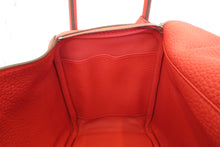 Load image into Gallery viewer, HERMES LINDY 26 Clemence leather Rouge tomate X Engraving Shoulder bag 700030204
