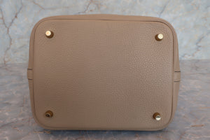 HERMES／エルメス ピコタンロックＭＭ トリヨンクレマンス トレンチ Z刻印 ハンドバッグ 700060304