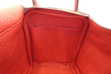 Load image into Gallery viewer, HERMES LINDY 26 Clemence leather Rouge tomate X Engraving Shoulder bag 700030204
