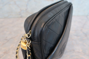 CHANEL Matelasse fringe chain shoulder bag Lambskin Black/Gold hadware Shoulder bag 700090096