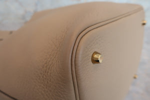 HERMES／エルメス ピコタンロックＭＭ トリヨンクレマンス トレンチ Z刻印 ハンドバッグ 700060304