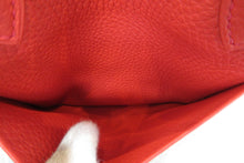 Load image into Gallery viewer, HERMES LINDY 26 Clemence leather Rouge tomate X Engraving Shoulder bag 700030204
