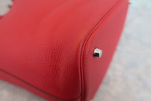 将图片加载到图库查看器，HERMES PICOTIN LOCK MM Clemence leather Rouge garance □H刻印 Hand bag 800030187

