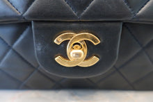 Load image into Gallery viewer, CHANEL Matelasse double flap double chain shoulder bag Lambskin Navy/Gold hadware Shoulder bag 600040145
