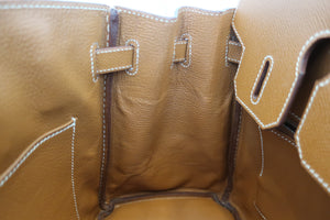 HERMES BIRKIN 30 Epsom leather Gold □N Engraving Hand bag 600050229
