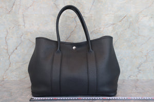 HERMES／エルメス ガーデンパーティPM ネゴンダ ブラック □R刻印 トートバッグ 700080030