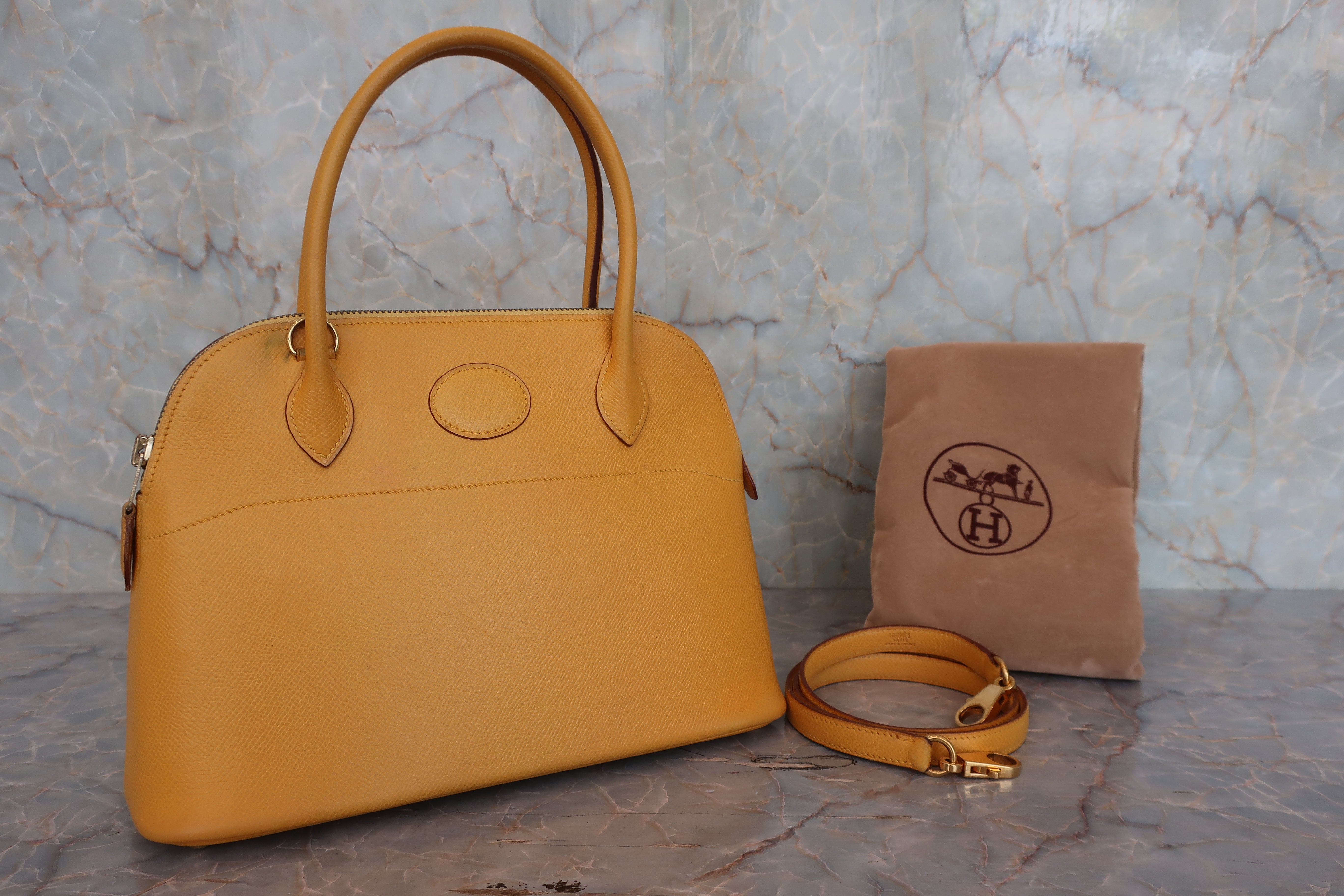 【超美品】HERMES ボリード 27 クシュベル　ゴールド　◯Y刻印 HERMES／エルメス ボリード27 クシュベル ジョーヌ ○Z刻印