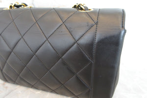CHANEL/シャネル ダイアナマトラッセチェーンショルダーバッグ ラムスキン ブラック/ゴールド金具 ショルダーバッグ 700060147