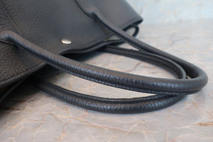 HERMES／エルメス ガーデンパーティPM ネゴンダ ブラック □R刻印 トートバッグ 700080030