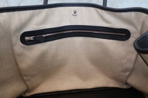 HERMES／エルメス ガーデンパーティPM ネゴンダ ブラック □R刻印 トートバッグ 700080030