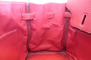 HERMES BIRKIN 35 Clemence leather Rouge garance □I刻印 Hand bag 600050227