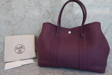 Load image into Gallery viewer, HERMES GARDEN PARTY PM Negonda leather Raisin □P Engraving Tote bag 600050223
