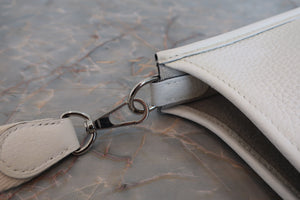 HERMES／エルメス エブリンTPM トリヨンクレマンス ニューホワイト B刻印 ショルダーバッグ 700050272