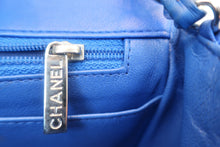 画像をギャラリービューアに読み込む, CHANEL/シャネル ミニマトラッセシングルフラップチェーンショルダーバッグ ラムスキン ブルー/シルバー金具 ショルダーバッグ 700060011
