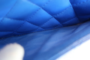 CHANEL/シャネル ミニマトラッセシングルフラップチェーンショルダーバッグ ラムスキン ブルー/シルバー金具 ショルダーバッグ 700060011