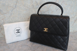 CHANEL/香奈儿 CF 梯形 手提包 荔枝皮 Black/Gold hadware(黑色/金色金属) 肩背包 600090173