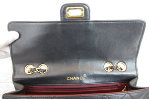 CHANEL 2.55 Matelasse chain shoulder bag Lambskin Black/Gold hadware Shoulder bag 700060129