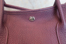 Load image into Gallery viewer, HERMES GARDEN PARTY PM Negonda leather Raisin □P Engraving Tote bag 600050223
