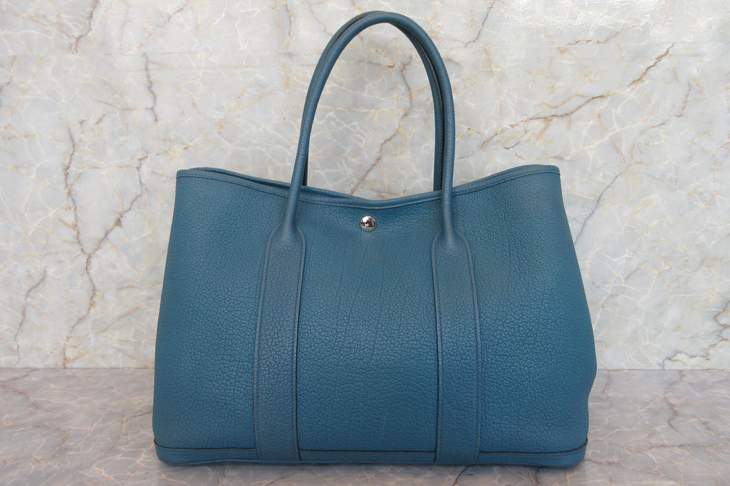 HERMES／エルメス ガーデンパーティPM ネゴンダ コバルト X刻印 トートバッグ 700030264