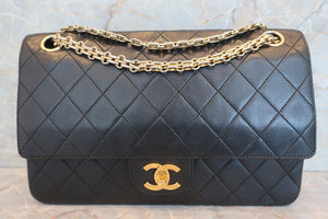 CHANEL/シャネル マトラッセチェーンショルダーバッグ ラムスキン ブラック/ゴールド金具 ショルダーバッグ 600100146