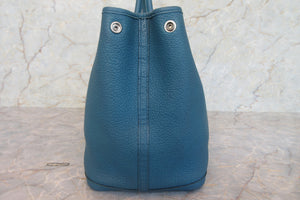 HERMES／エルメス ガーデンパーティPM ネゴンダ コバルト X刻印 トートバッグ 700030264