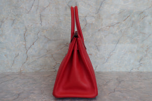HERMES／エルメス バーキン30 ヴォーエプソン ルージュカザック □P刻印 ハンドバッグ 700060253