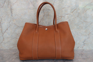 HERMES／エルメス ガーデンパーティPM ネゴンダ ゴールド □K刻印 トートバッグ 700030128